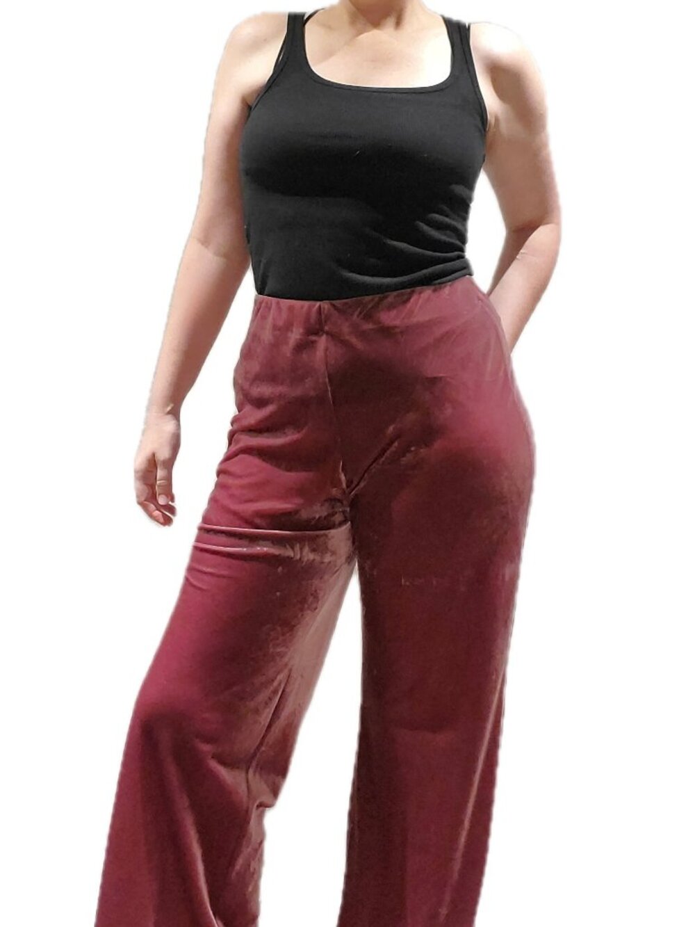 Anthropologie Tilda Velvet Pants Mauve Pink Medium